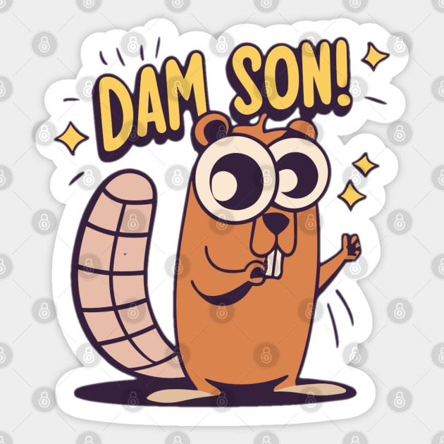 DAM SON Sticker by INLE Designs